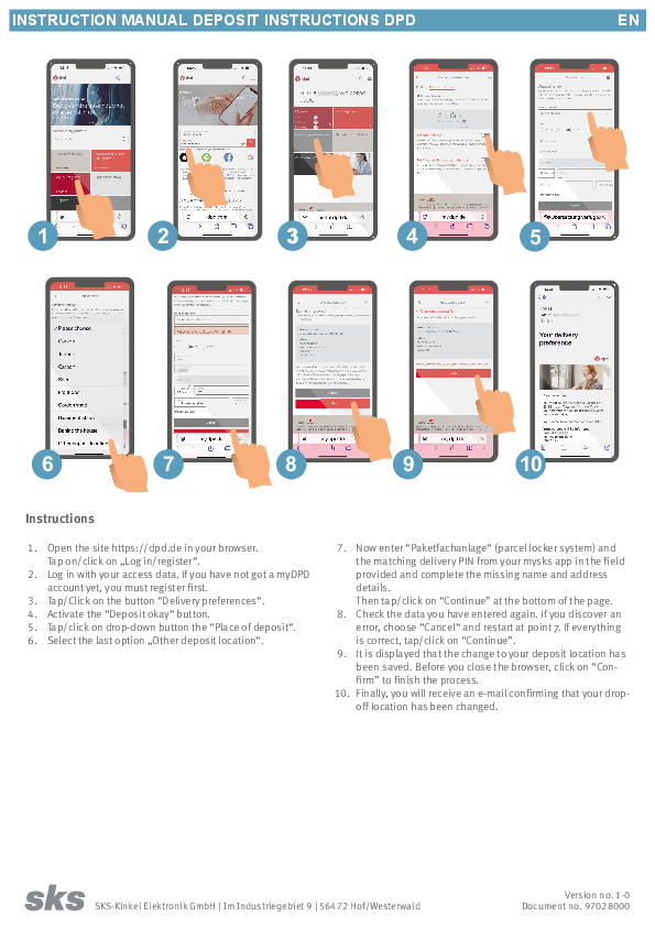 Drop Off Agreement DPD