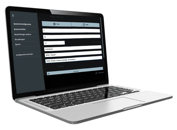 COMFORT Bedienung über Laptop