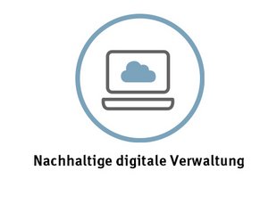 Icon digitale Verwaltung