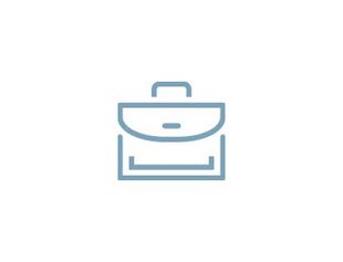 Icon Karriere mit Aktentasche