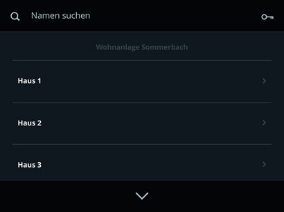 Detailaufnahme Auswahlebenen