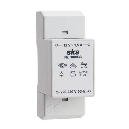 Transformer 12 VAC/1,5 A 300033