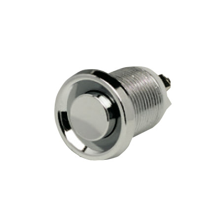Indented bell button chromium-plated 800402