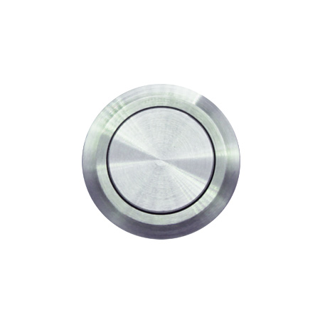Bell button stainless steel with flat edge 800817