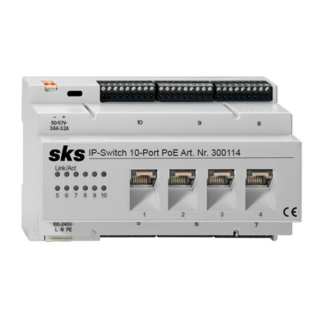 IP Switch 10-Port PoE 300114