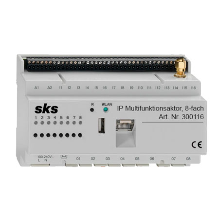 IP Multi function actuator, 8-fold 300116